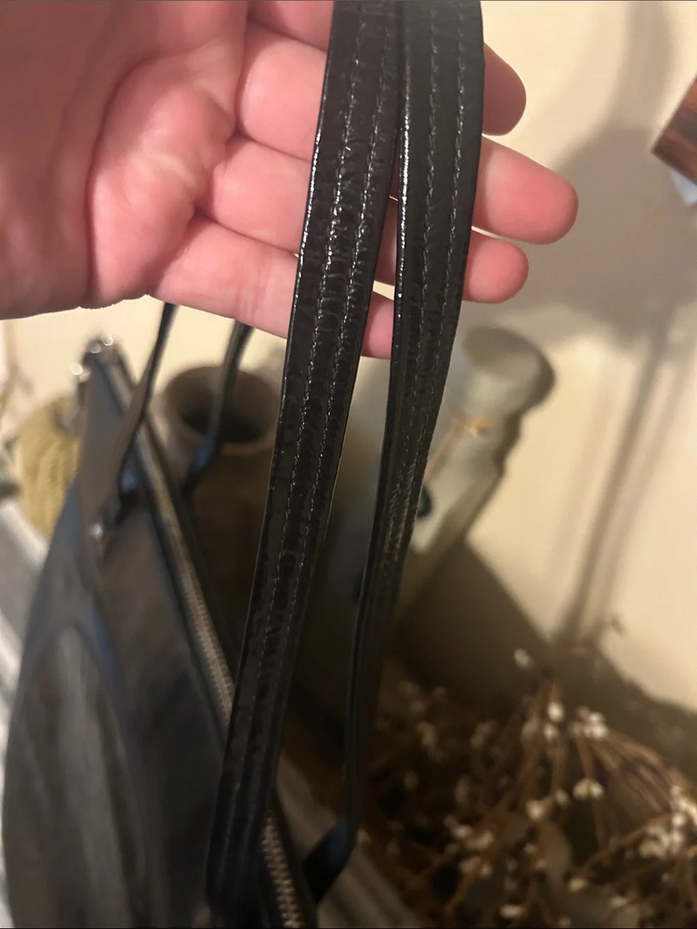 Coach Laura Black Leather Tote